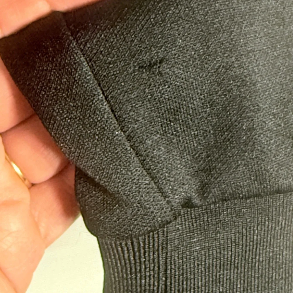 Sweaty Betty Women‎ 6 Black Full Zip Crop Track Jacket Athletic Performance - Picture 5 of 7